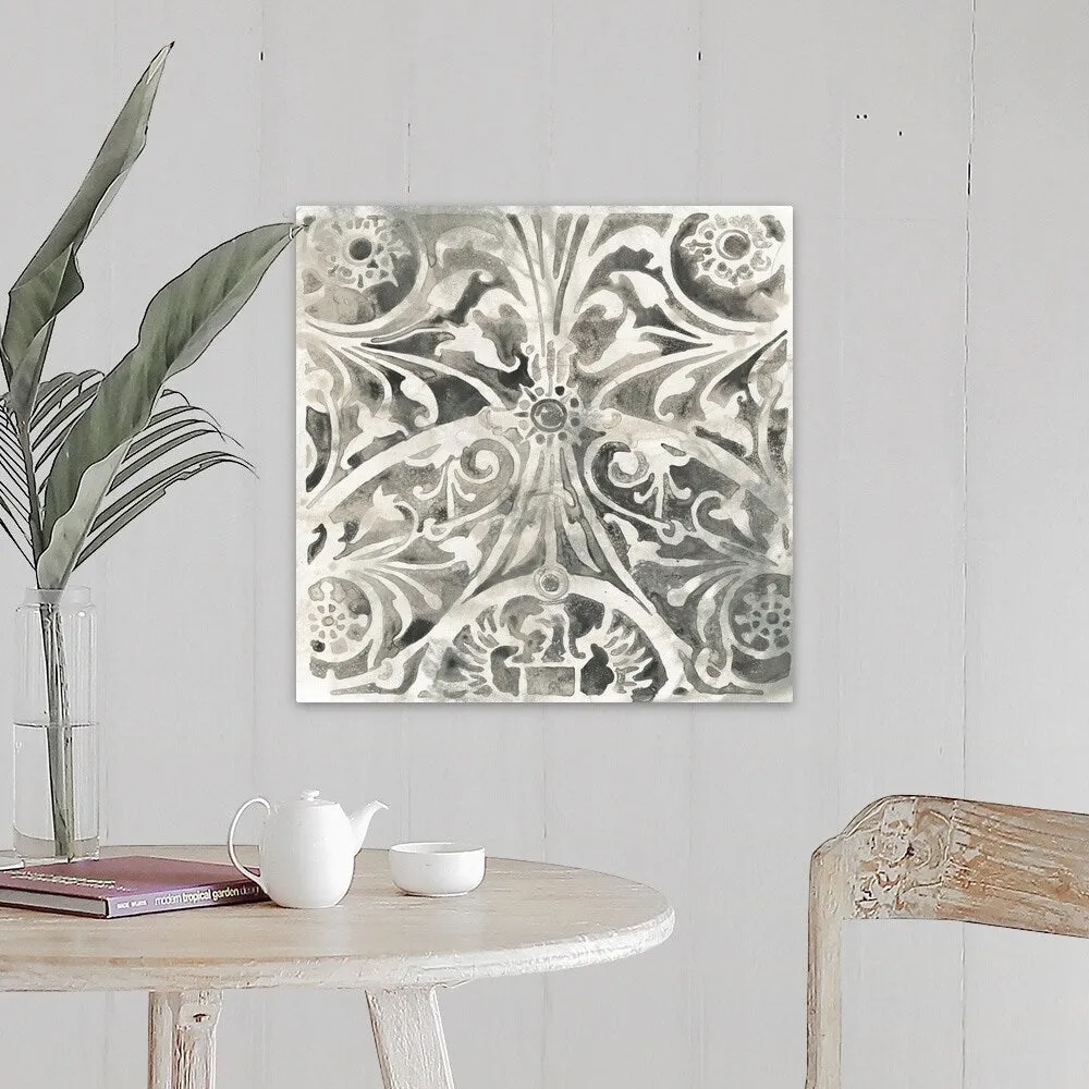 "Antique Stone Tile IV" Canvas Wall Art