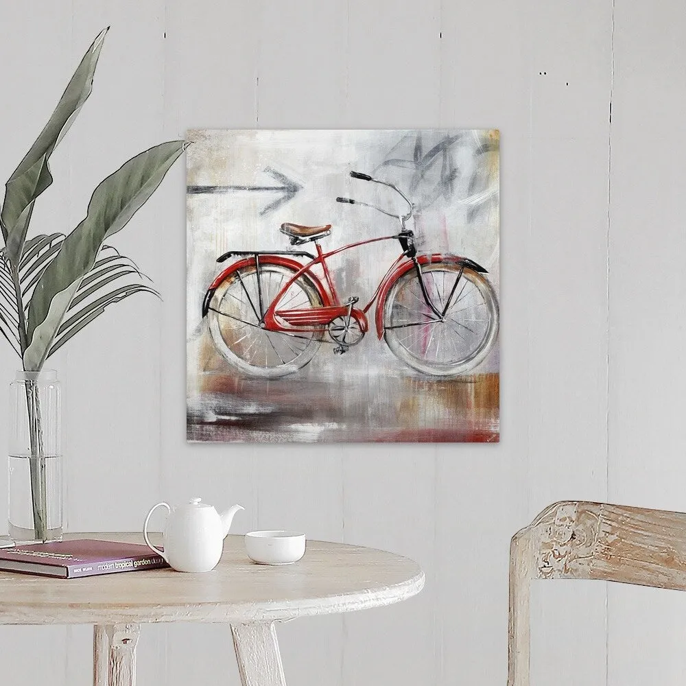 "Bicycle Lane" Canvas Wall Art