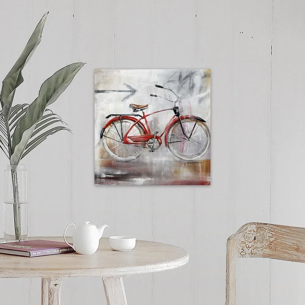 "Bicycle Lane" Canvas Wall Art