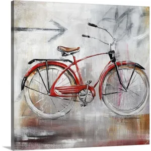 "Bicycle Lane" Canvas Wall Art