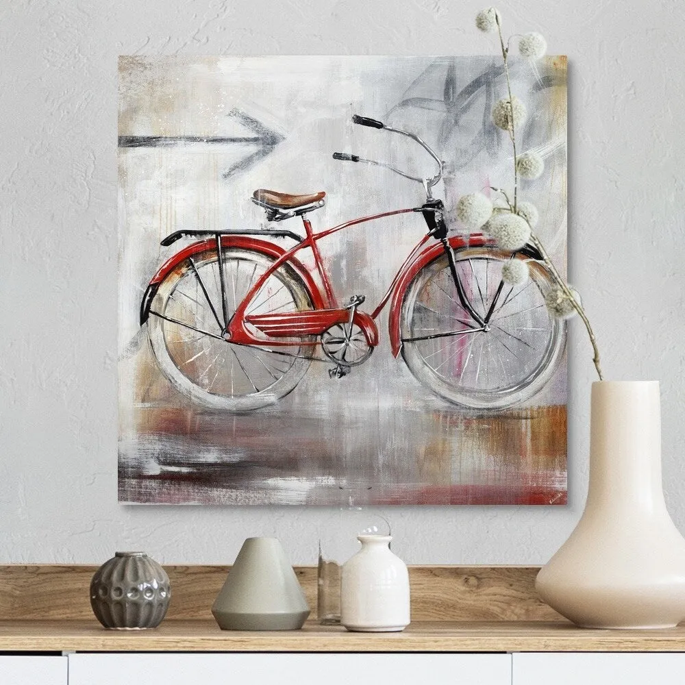 "Bicycle Lane" Canvas Wall Art