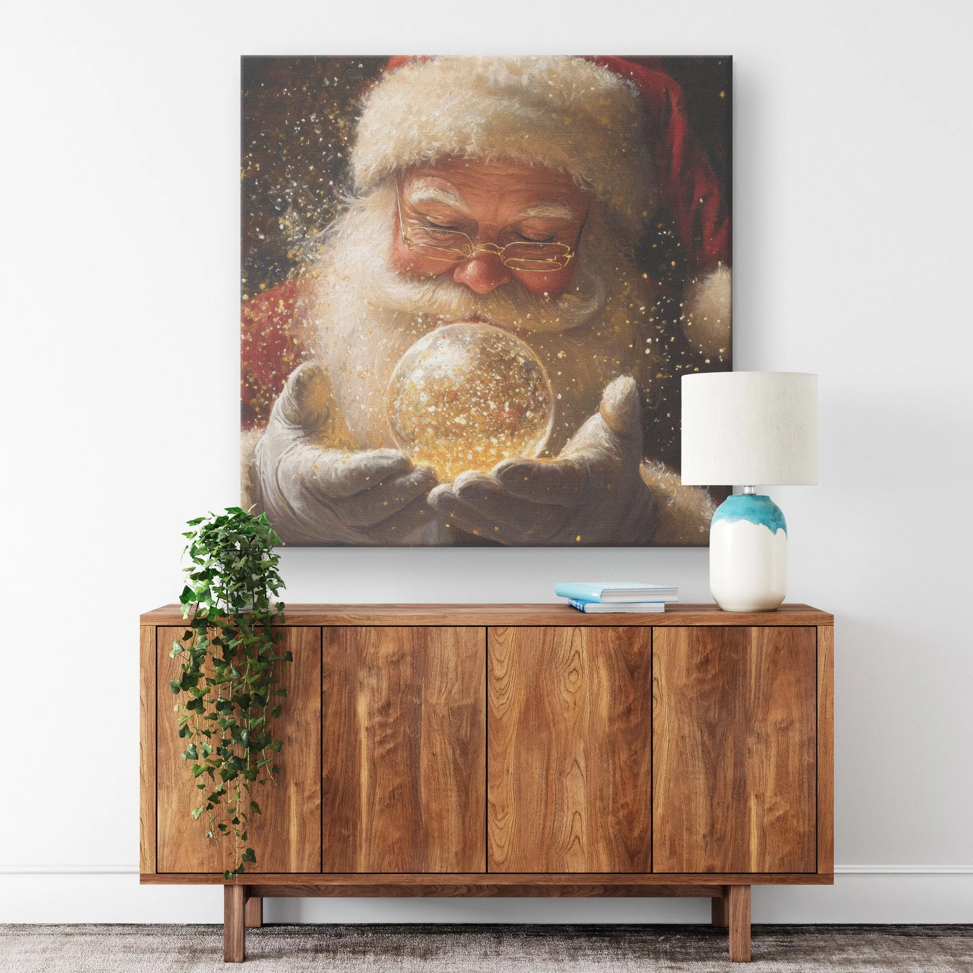 Santa Art Crystal Ball