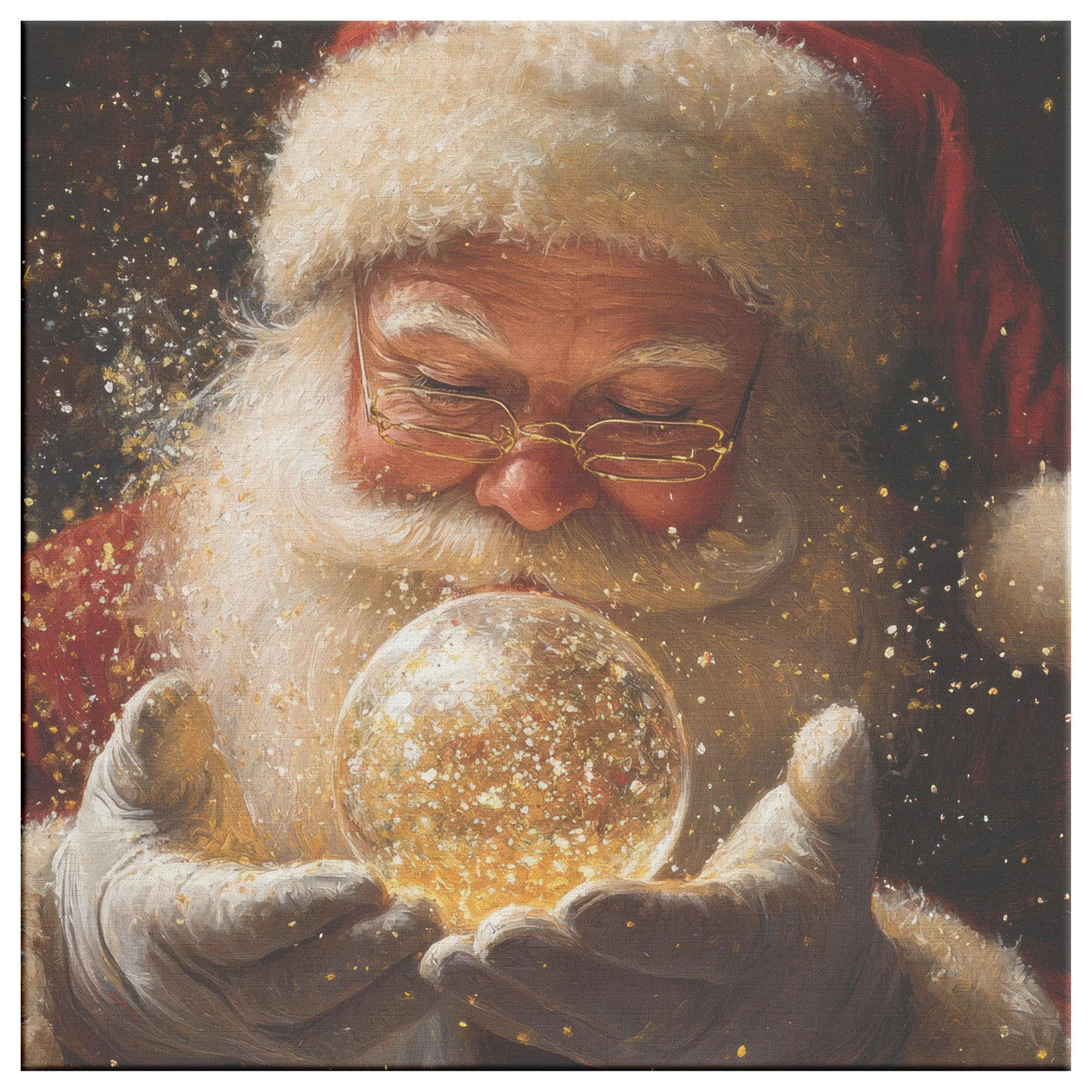 Santa Art Crystal Ball