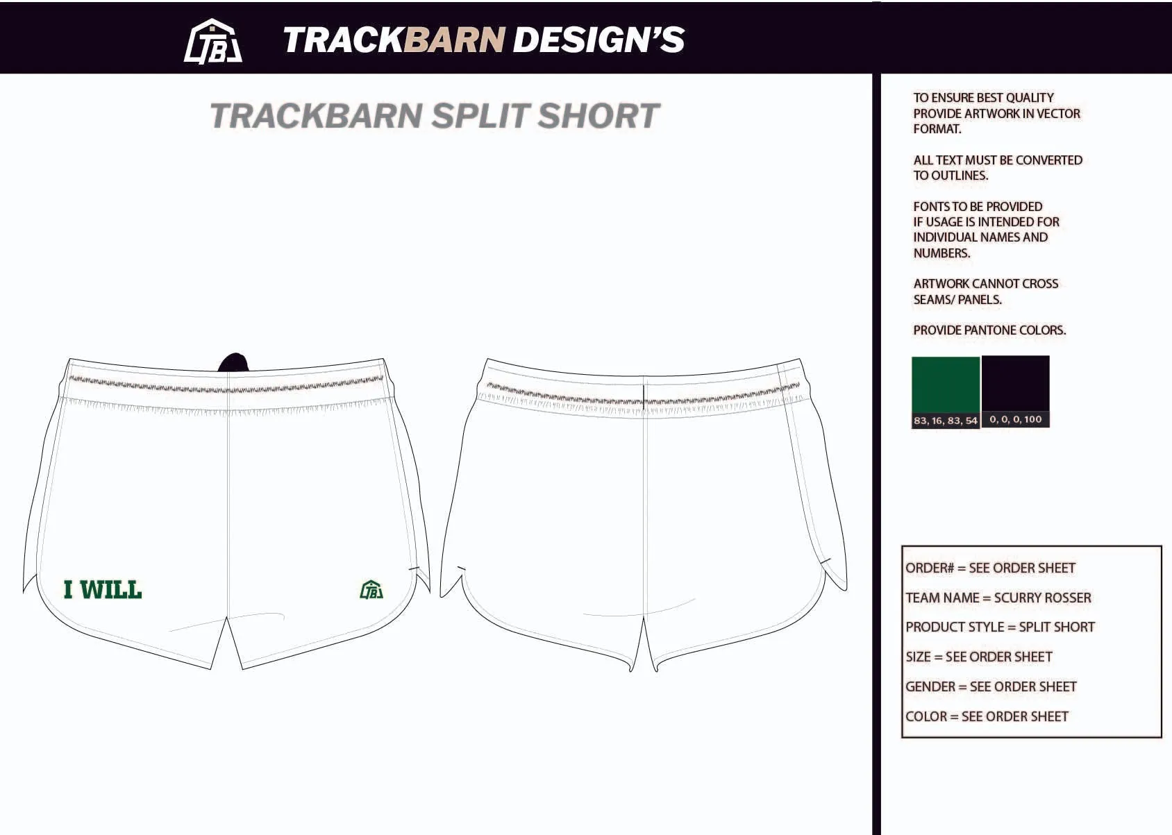 Scurry-Rosser- Mens Split Track Short