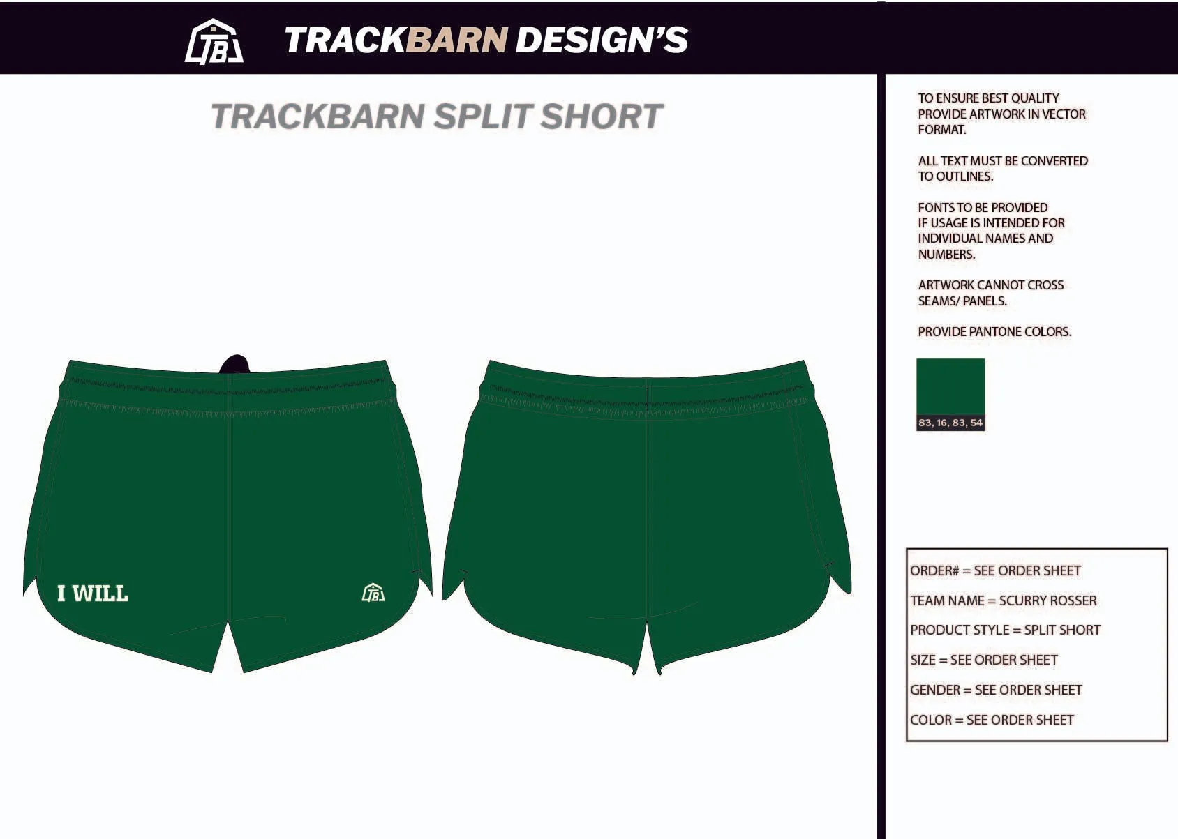 Scurry-Rosser- Mens Split Track Short