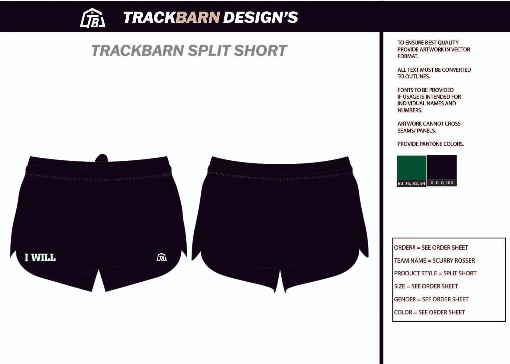 Scurry-Rosser- Mens Split Track Short