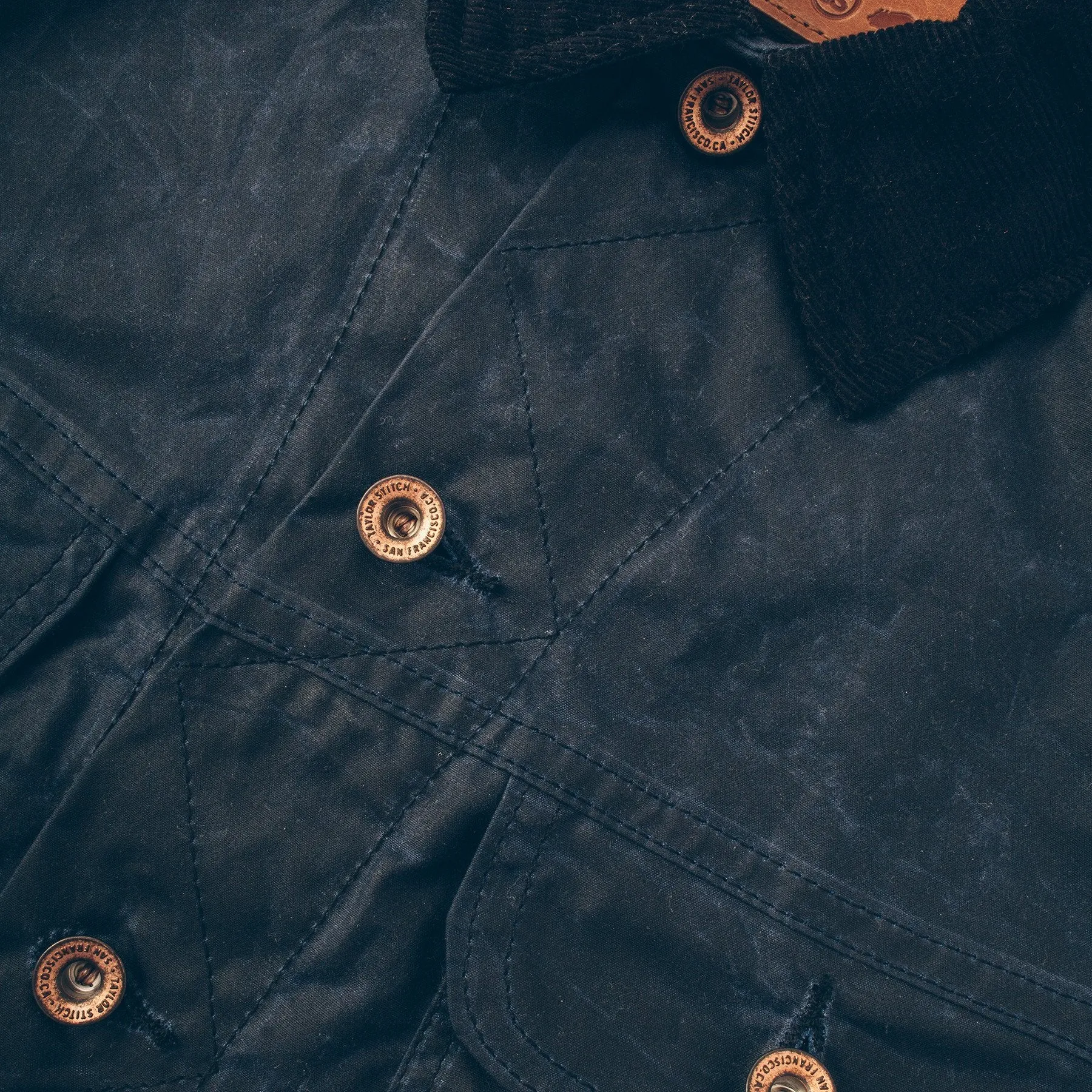 The Long Haul Jacket in Navy Waxed Canvas