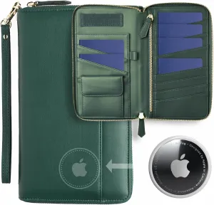Travel Document Organizer - RFID Passport Wallet Case Family Holder Id Wristlet