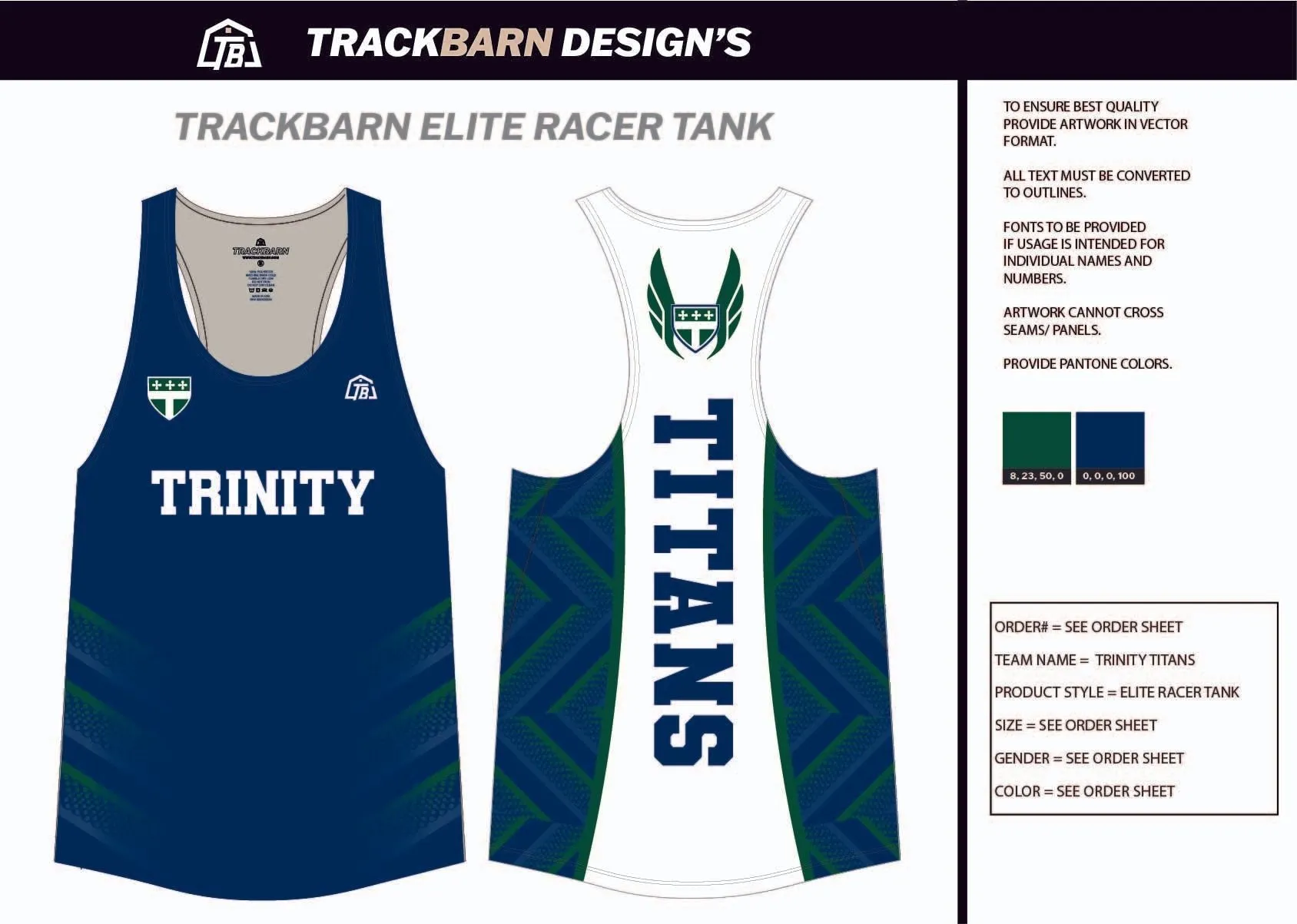 Trinity-Titans- Youth Track Singlet