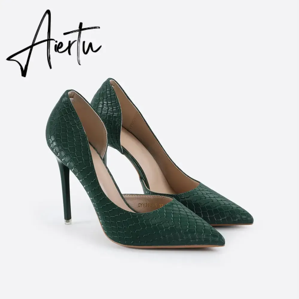 Women Point Toe Stiletto Heeled Pumps