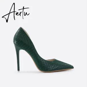Women Point Toe Stiletto Heeled Pumps