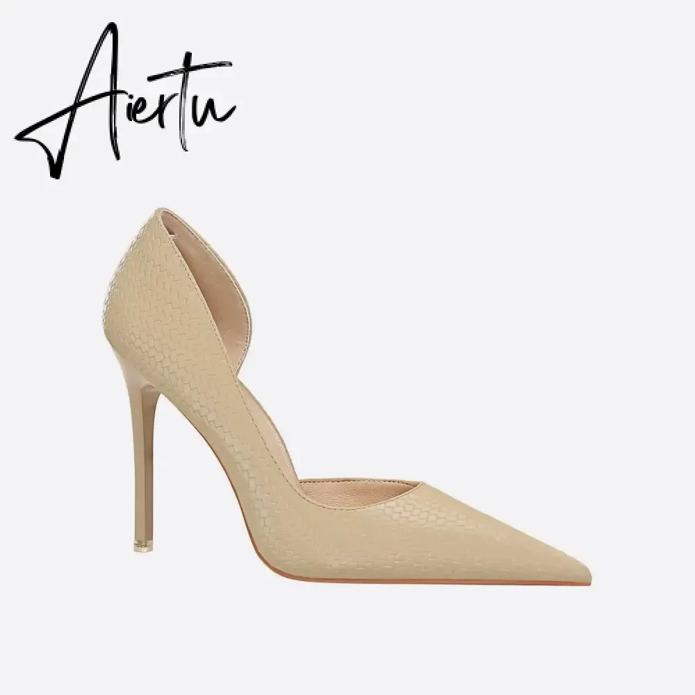Women Point Toe Stiletto Heeled Pumps
