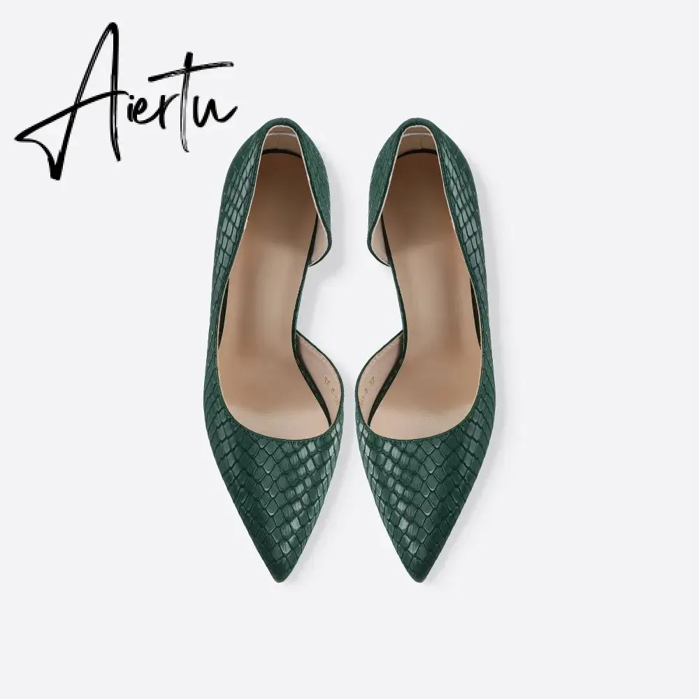 Women Point Toe Stiletto Heeled Pumps