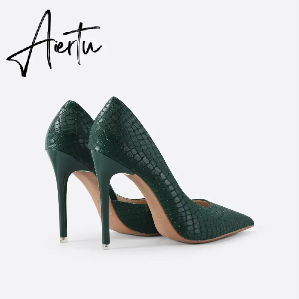 Women Point Toe Stiletto Heeled Pumps