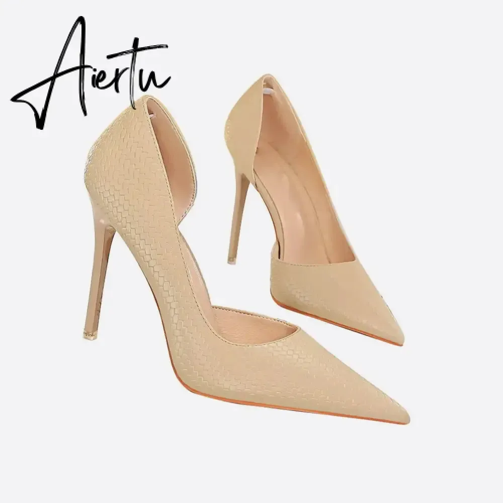 Women Point Toe Stiletto Heeled Pumps