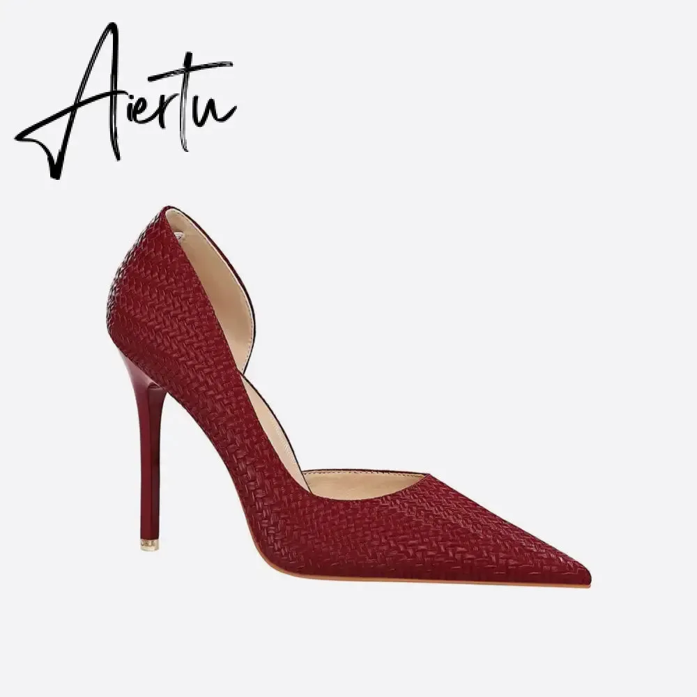Women Point Toe Stiletto Heeled Pumps