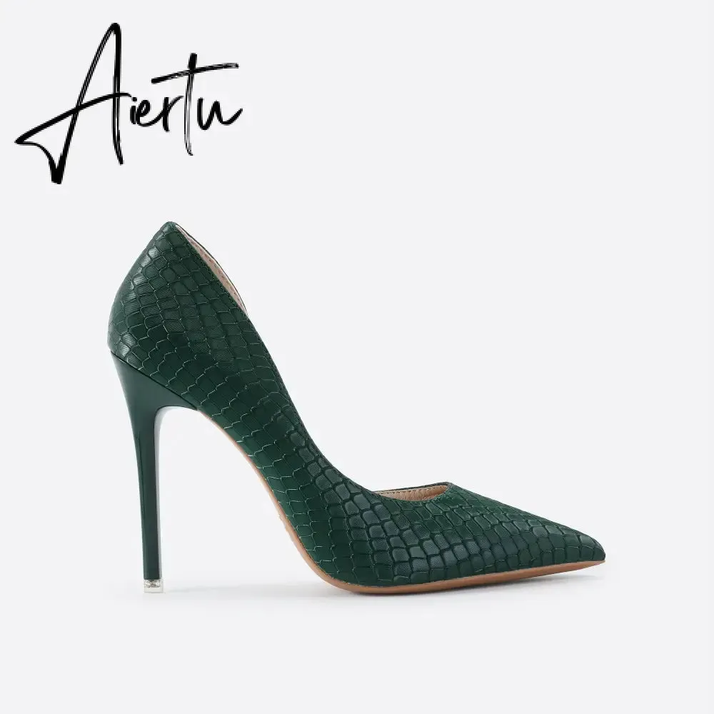 Women Point Toe Stiletto Heeled Pumps