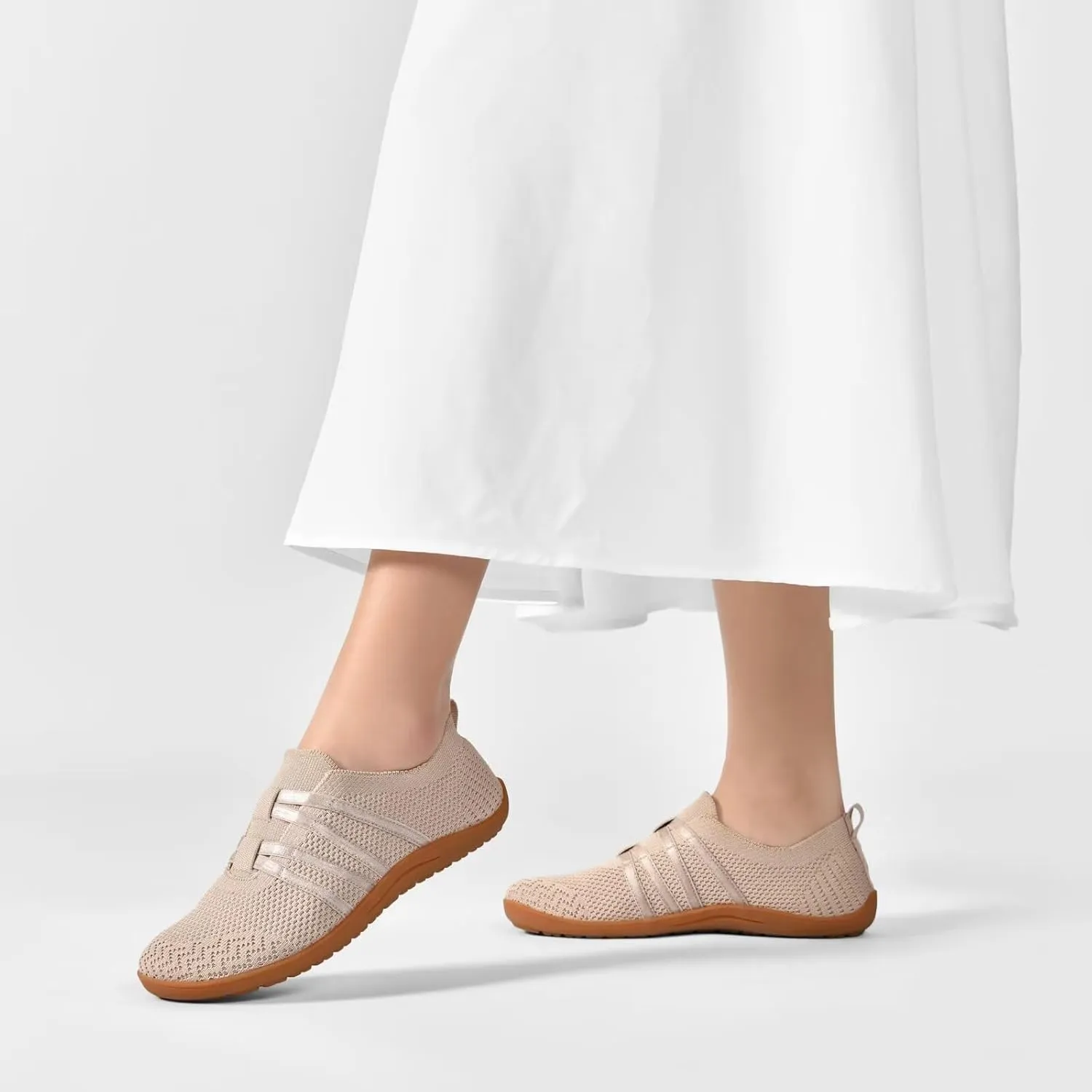 Women's Minimalist Barefoot Walking Shoes Wide Toe Box Flats Lightweight Casual Gym Athletic Sneakers