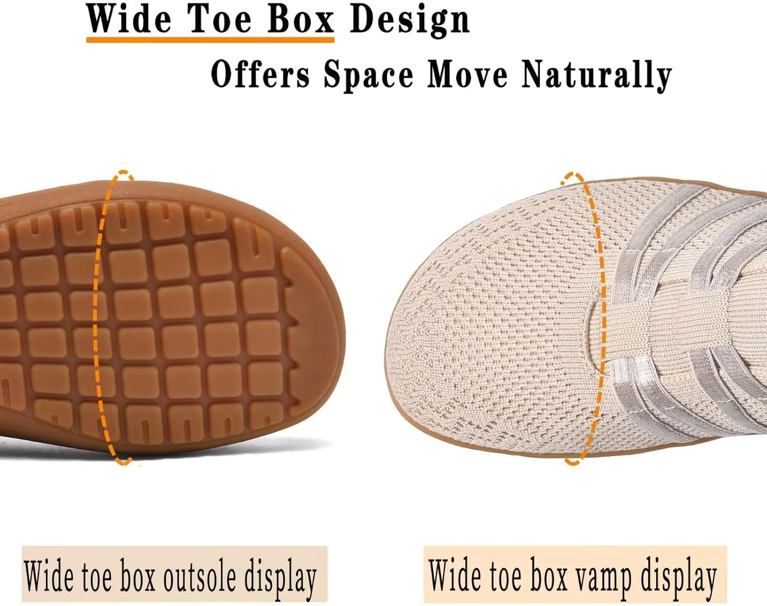 Women's Minimalist Barefoot Walking Shoes Wide Toe Box Flats Lightweight Casual Gym Athletic Sneakers